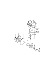 Engine Crankshaft And Piston Diagram and Parts List for SX3100 54ALB4S727-54ALB4SW727-54ALB4SX727-54ALB4SY727-54ALB4SZ727-54AMB4S727-54AMB4SW727-54AMB4SX727-54AMB4SY727-54AMB4SZ727 Cub Cadet Lawn Tractor